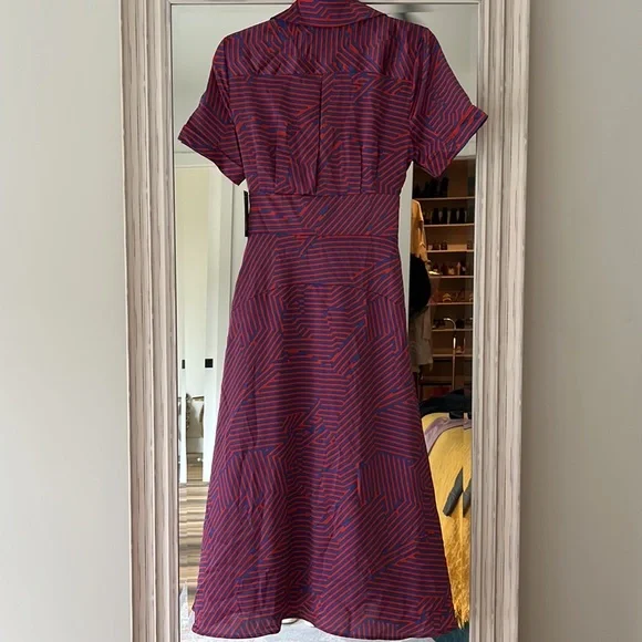 TAHARI ASL Faux Wrap‎ Dress Geometric Print Size 6 *Worn Once* EUC - Picture 8 of 8
